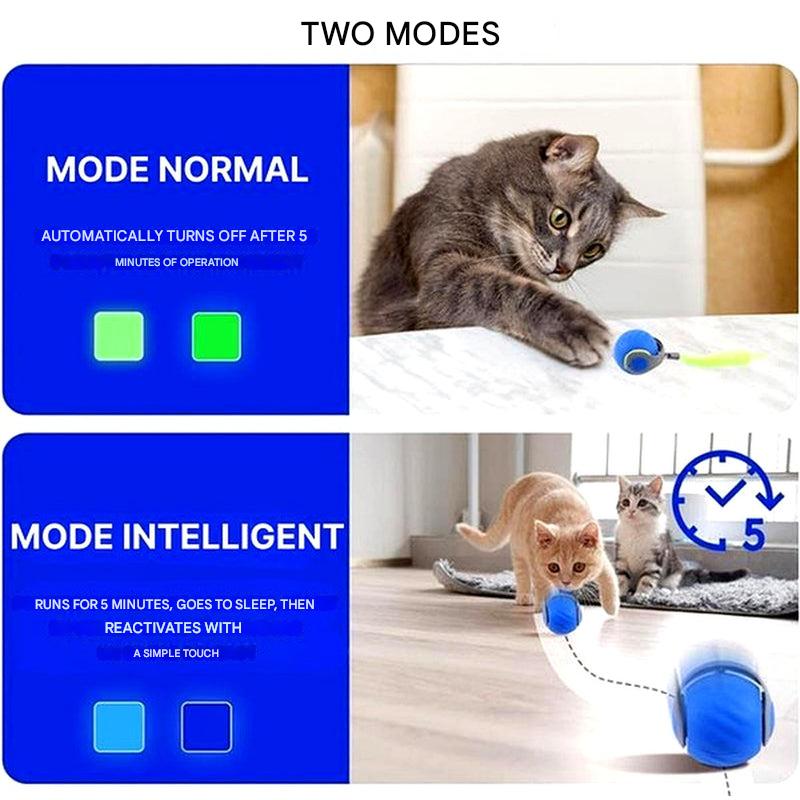 Jouet de Balle Interactif pour Chat – Sphère Roulante Auto-Mouvante