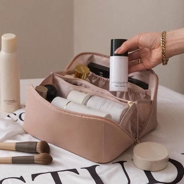 Sac à Maquillage en Cuir