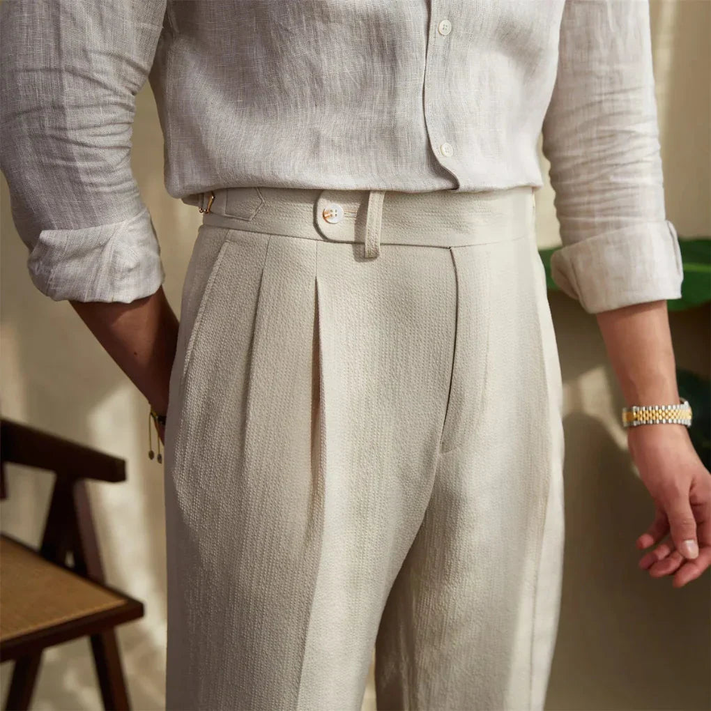 Pantalons d'affaires modernes pour hommes – Regard propre avec coupe détendue