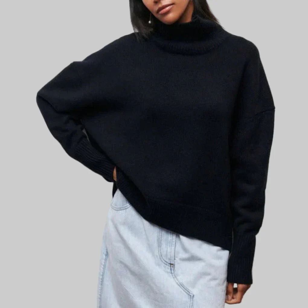 Pull à col roulé pour femmes – Couche en maille prête pour l'hiver