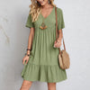 Robe Retro V-De-Minceur Avec Contrôle Du Ventre