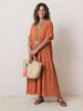 Brooklyn | Robe Maxi Tiered Boho à Décolleté en V pour Femmes