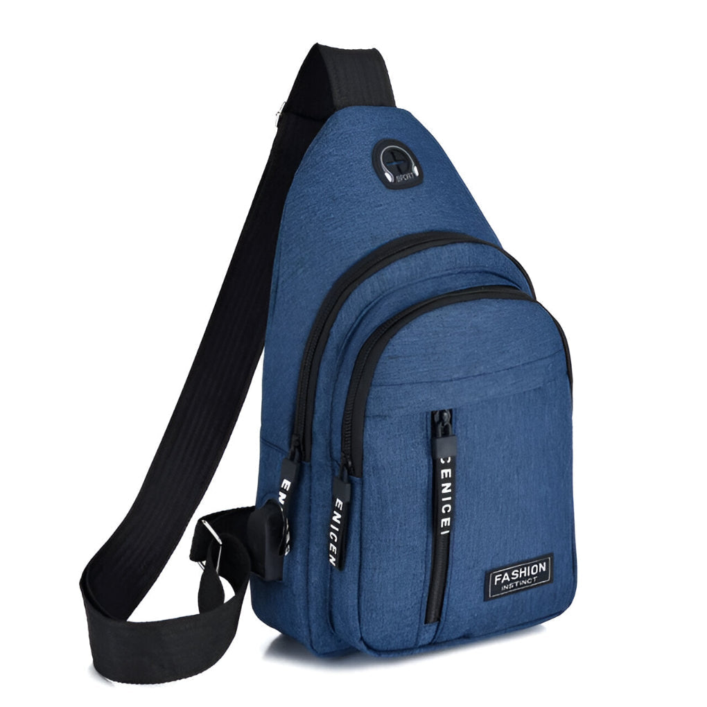 Sac Bandoulière Compact de Voyage Securisé, Mains Libres