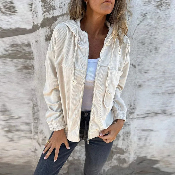 Veste à Capuche Femme Casual avec Zipper - La Facilité Quotidienne Rencontre le Style Sans Effort