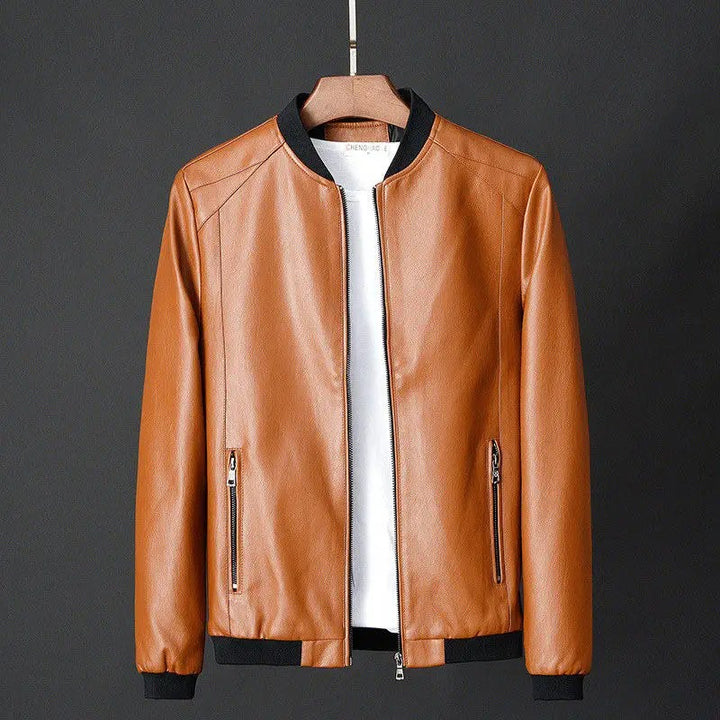 Veste en cuir vintage avec poche pour hommes charme robuste rencontre style intemporel