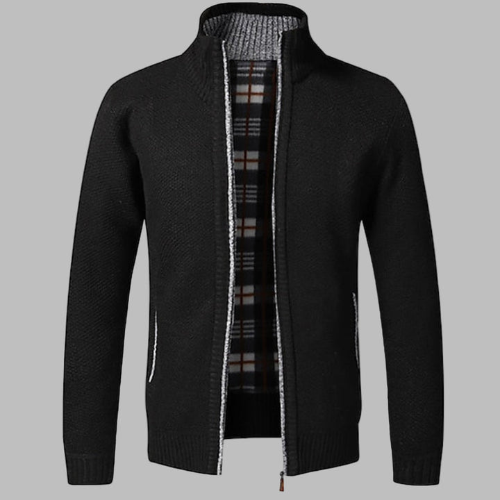 Pull en maille zipper chic pour hommes