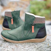 Eleanor | Bottes Impermeables Cheville Cuir Zip Femme