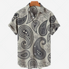Chemise courte manche décontractée avec impression style sans effort pour toutes les occasions