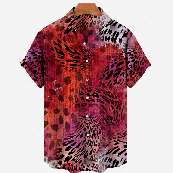 Chemise courte manche décontractée avec impression style sans effort pour toutes les occasions