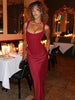 Ashley | Robe Maxi Sans Manches Bodycon Femme Invitée de Mariage