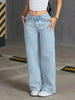 Natalie | Jean large à lavage clair pour femmes