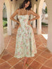 Hazel | Robe Midi Fleurie à Bretelles pour Femme pour Invité de Mariage