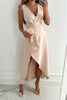 Hailey | Robe de Mariage Femme Sans Manches Asymétrique Midi Invitée
