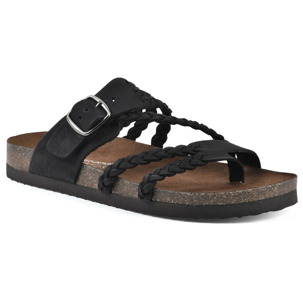 Olivia | Women's Braided Strap Buckle Sandals Cork Sole