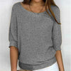 Isabella | Pull en Coton Mélangé Femme Manches 3/4 Oversize