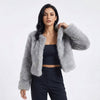 Mia | Veste Cardigan Courte en Fausse Fourrure pour Femme