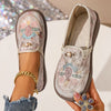 Evelyn | Mocassins à enfiler floraux brodés pour femmes
