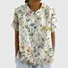 Grace | Blouse Collée Courte en Lin pour Femme Fit Relaxé