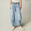 Layla | Jeans Femme Mi-Hauteur Denim Coupe Baril