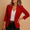 Harper | Blazer Femme Un Bouton Coupe Ajustée Col Notched