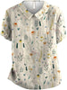 Mia | T-shirt Polo Femme Impression Florale Manches Courtes Col