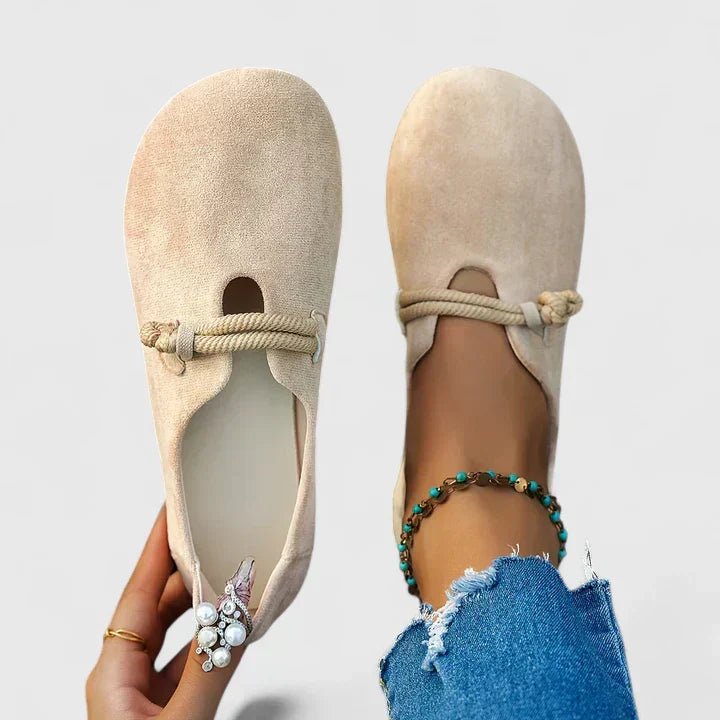 Harper | Women's Rope Detail Loafers Round Toe Slip-On Flat