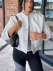 Abigail | Veste Bomber Femme Cropped Bouton Devant