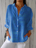Charlotte | Blouse Femme Rayée à Boutons Devant Col en V Coupe Décontractée