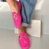 Camila | Mocassins en Suède à mors pour Femme Slip-On Plat Confort