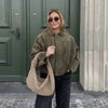 Bella | Veste Bomber Courte Oversize Femme