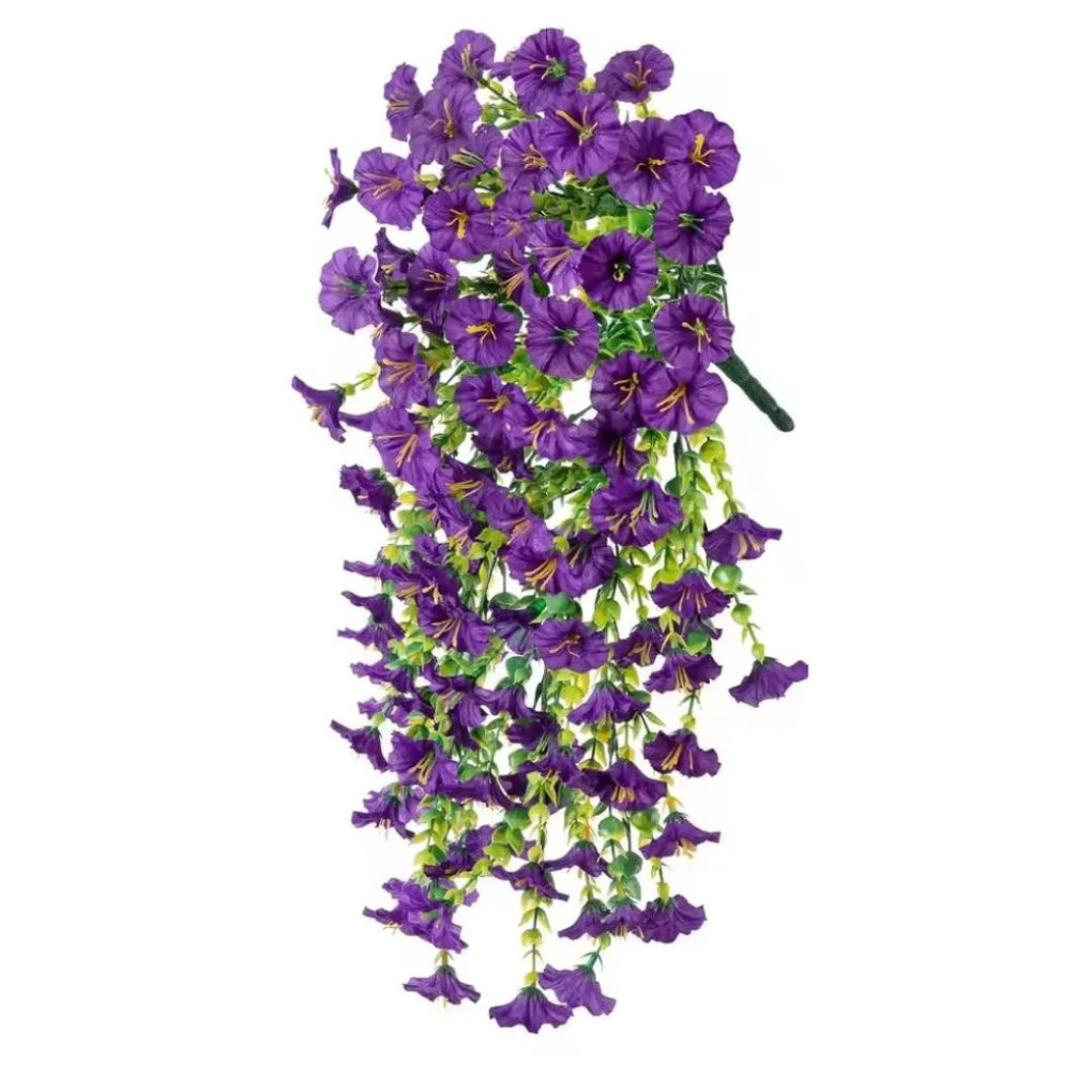 Décor Suspendu Fleur Artificielle Gloire du Matin Résistante aux UV