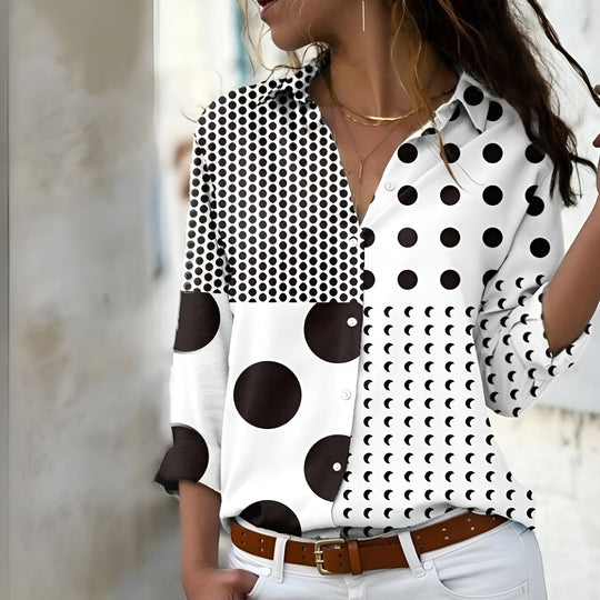 Trista – Blouse Casual Femme à Motifs | Style Sans Effort